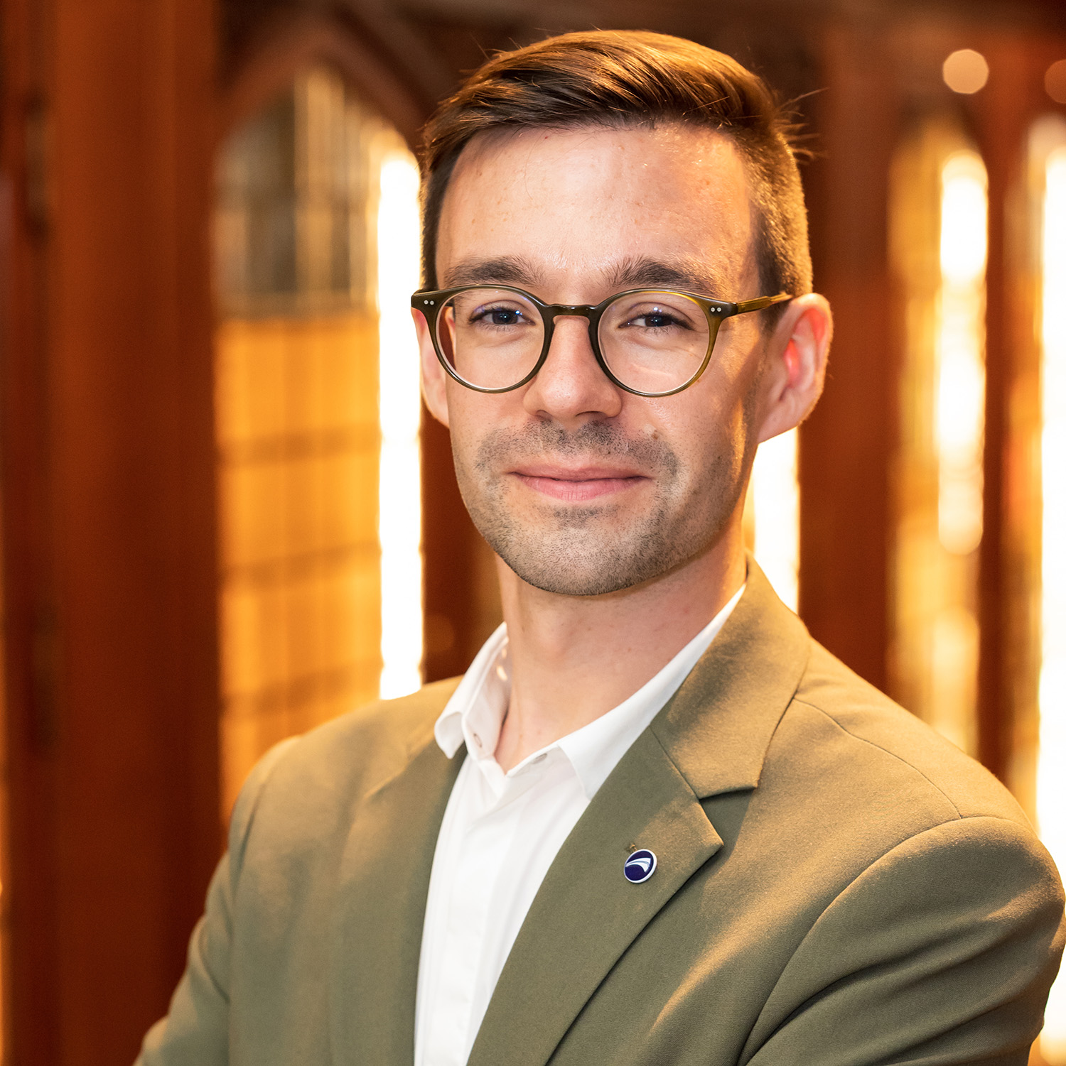 Portrait of smiling man