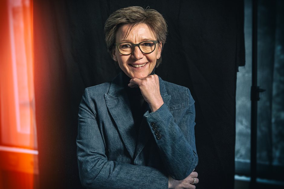 Portrait of smiling woman