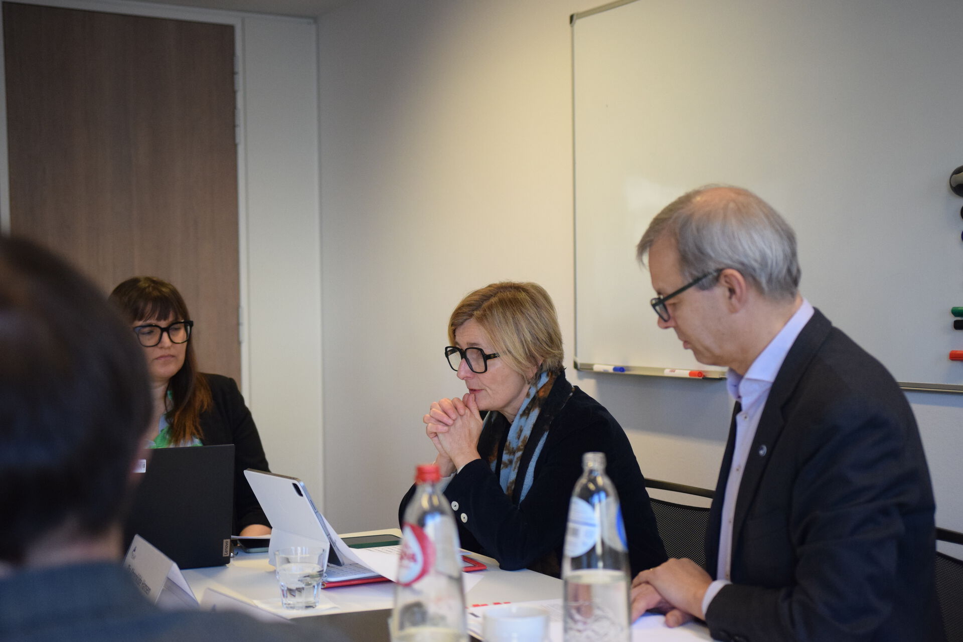 jan palmowski and pia ahrenkilde hansen at the guild office