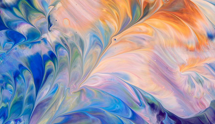 Abstract colourful wavy art.