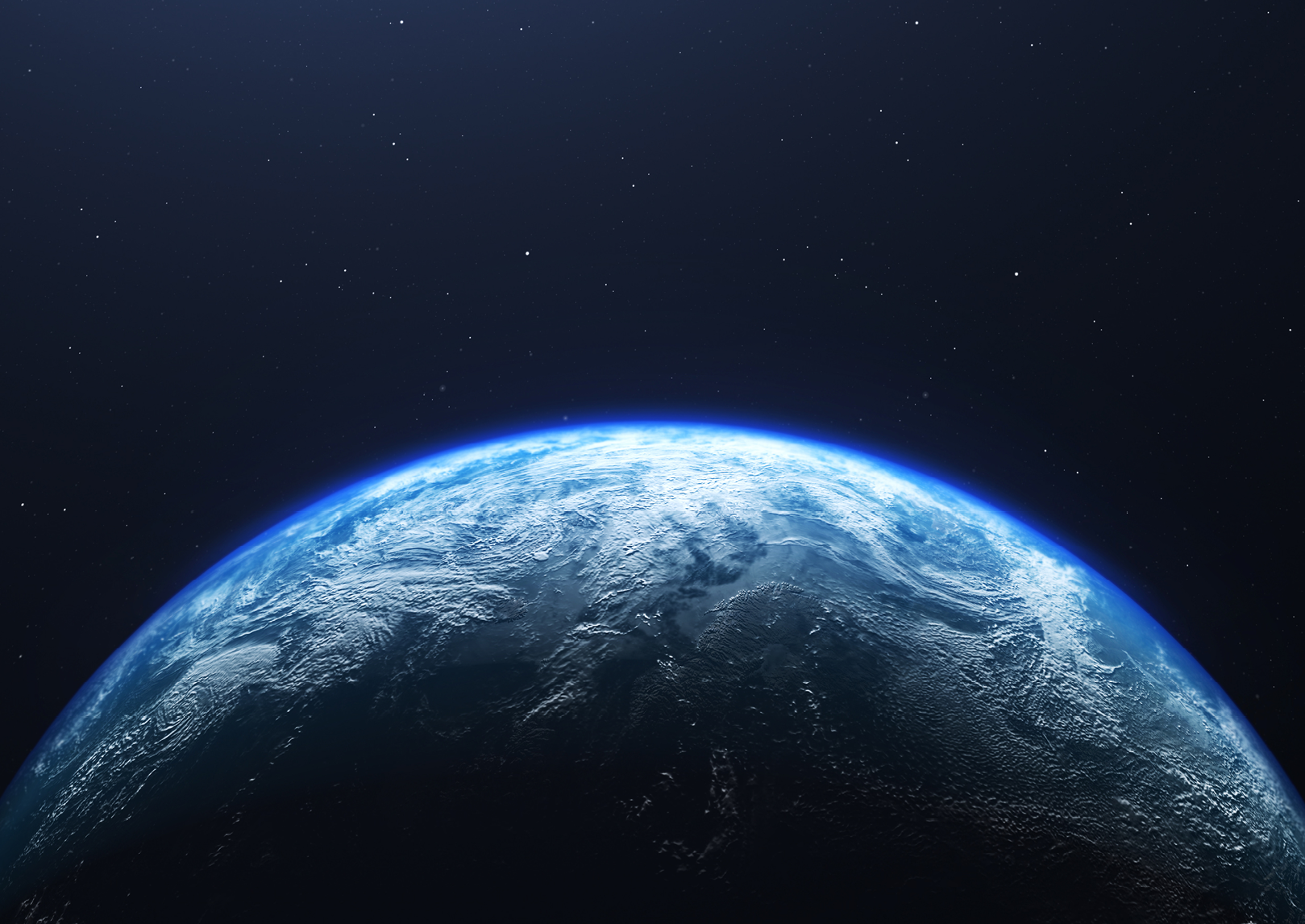 globe image with dark background